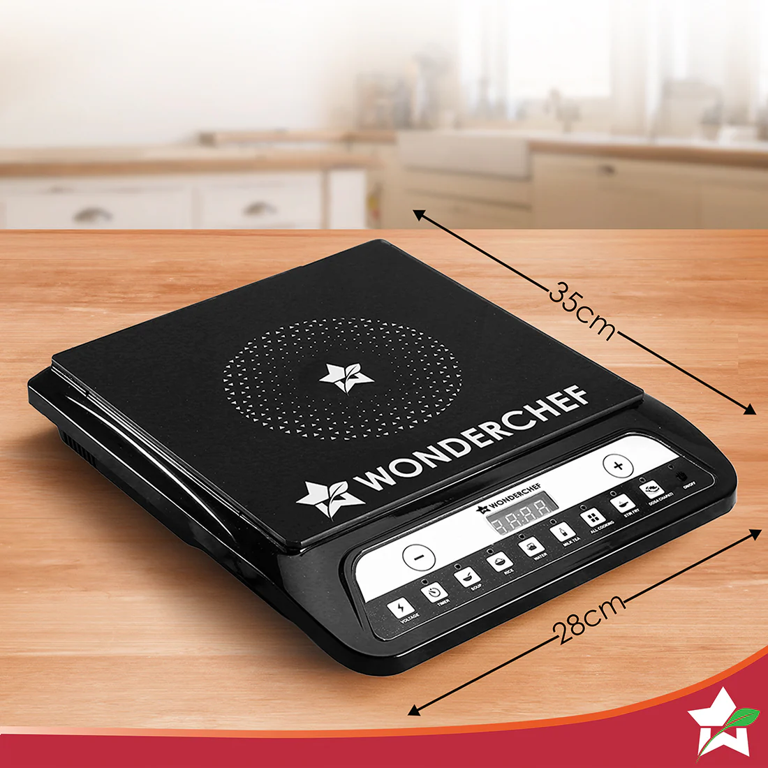 Acura 1400W Induction Cooktop with 11 Preset Functions, Push Touch Control Button Induction Cooktop, 2 Years Warranty - Image 3