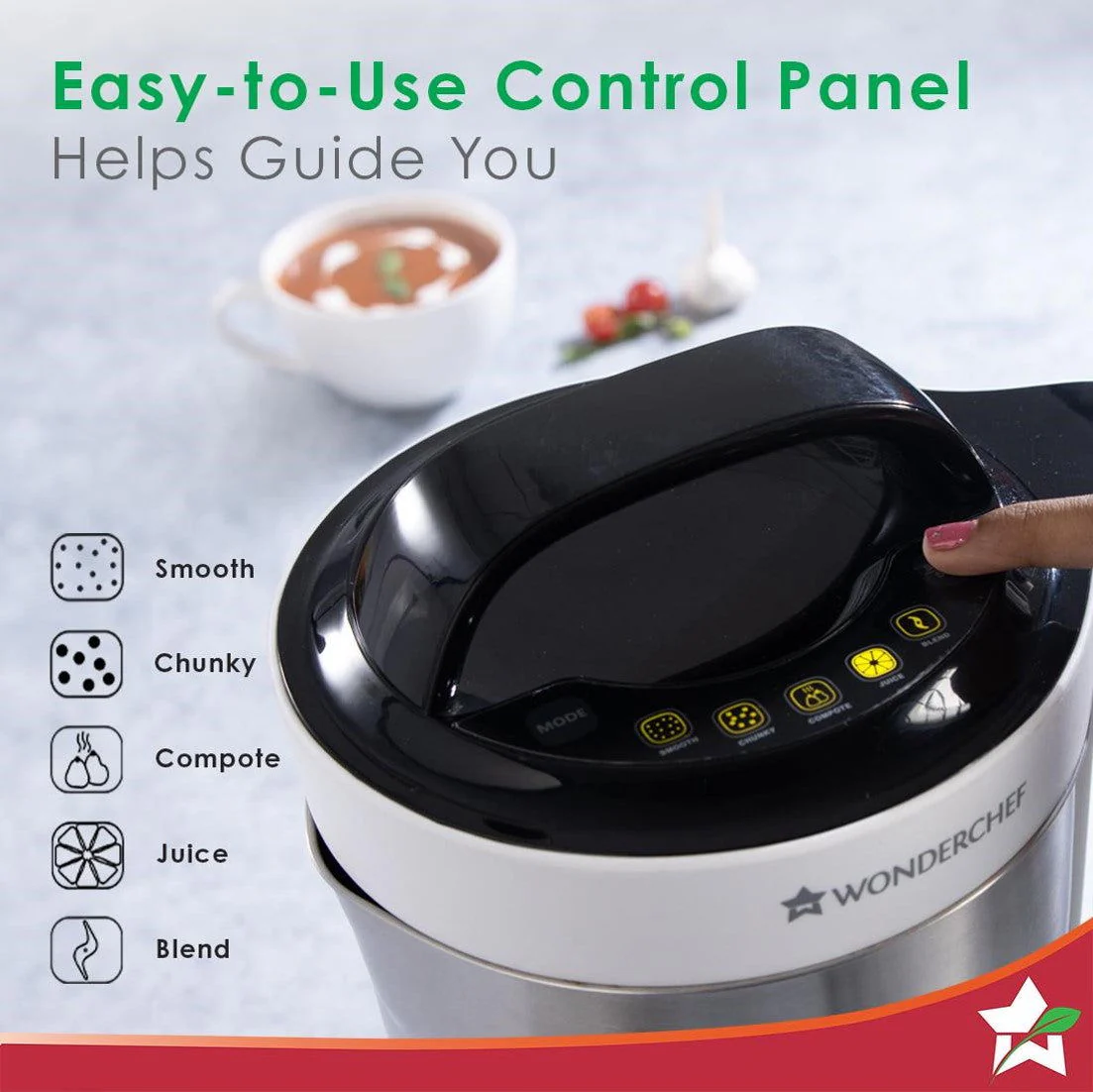 Wonderchef Renewed Automatic Soup Maker | 1.6L | 800W | White and Steel - Image 3