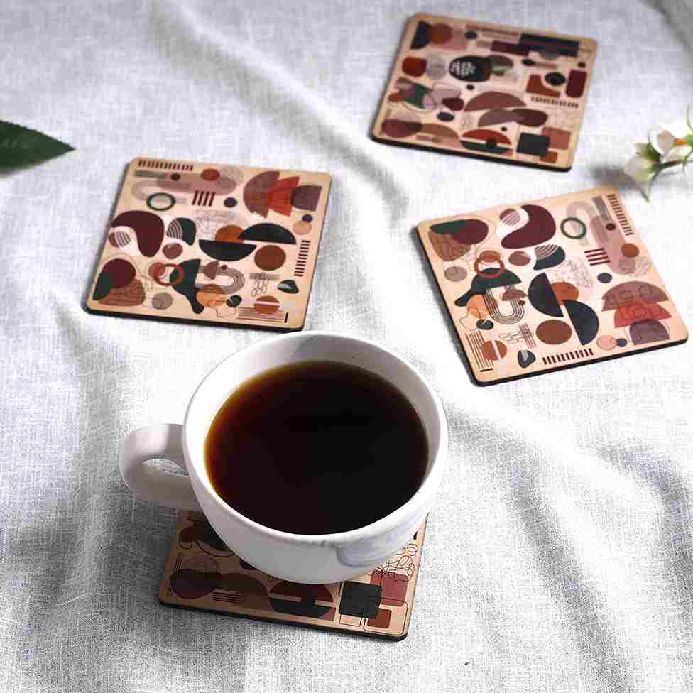 Casablanca Coaster Abstract Pattern - Set of 6 pcs - Image 3