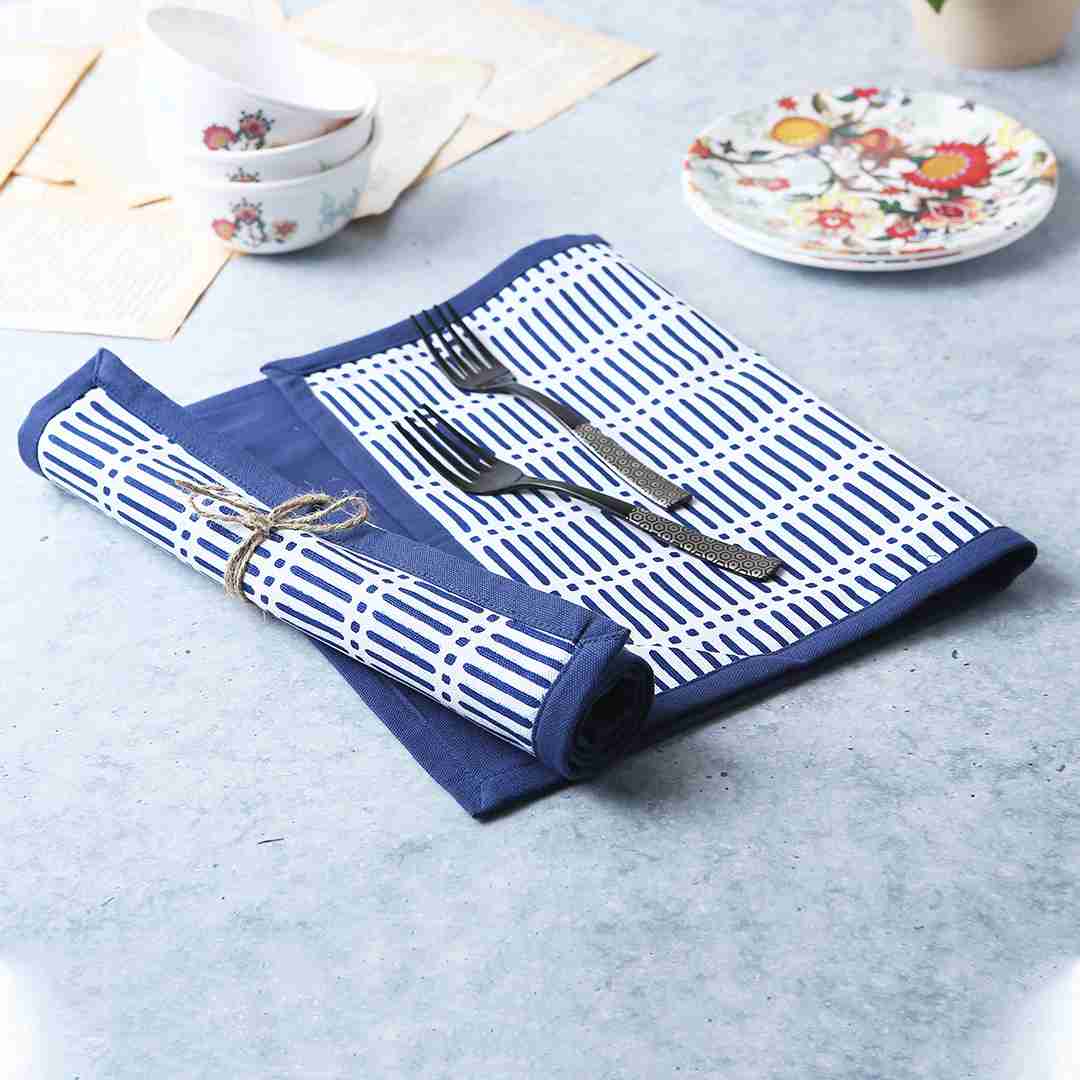 Como Table mats - Blue (Set of 6) - Image 4