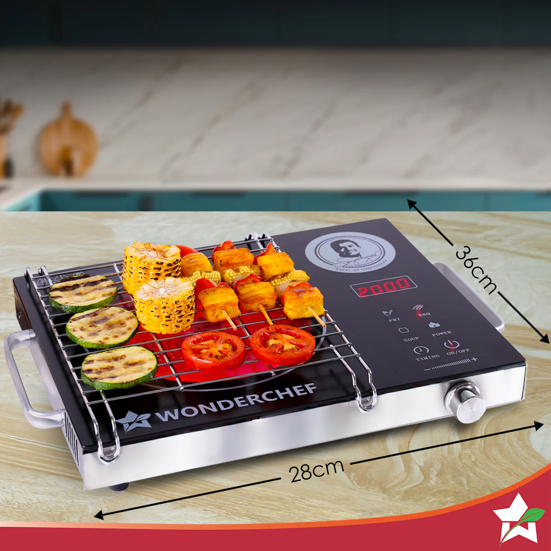 Easy Cook Infrared Cooktop | 2200 Watt Induction Cooktop | LED Digital Panel | Smart Touch Buttons | 2 Year Warranty - Image 3