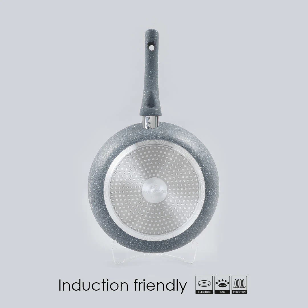 Wonderchef Renewed Granite 26cm Non-Stick Fry Pan | 2L | 5 Layer PFOA Free Non-Stick Coating | Compatible with Hot Plate, Hobs, Gas Stove, Ceramic Plate and Induction Cooktop - Image 4