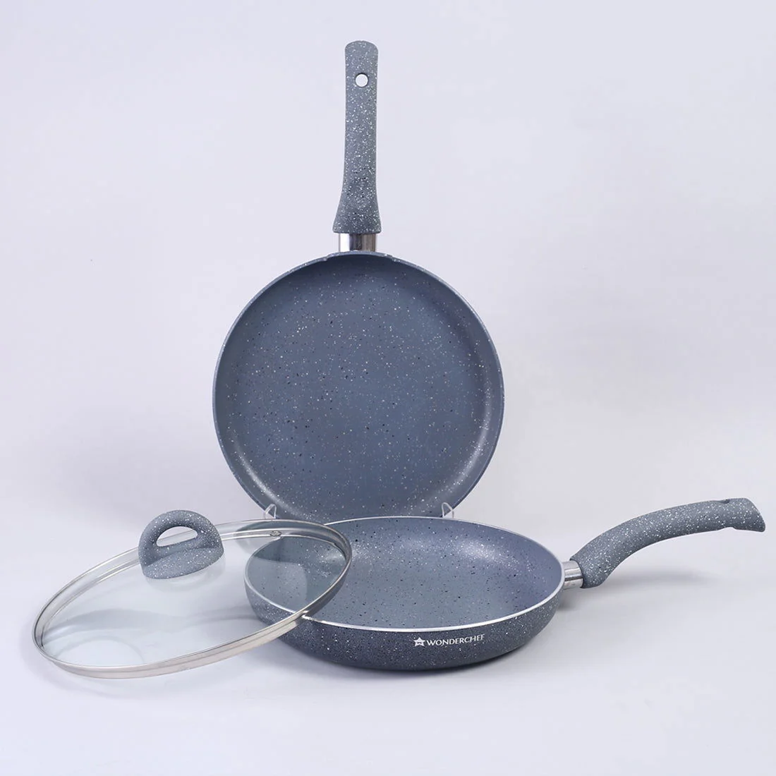 Granite 3 Pc Cookware Set with Lid, Non Stick, 2 Years Warranty - Image 12