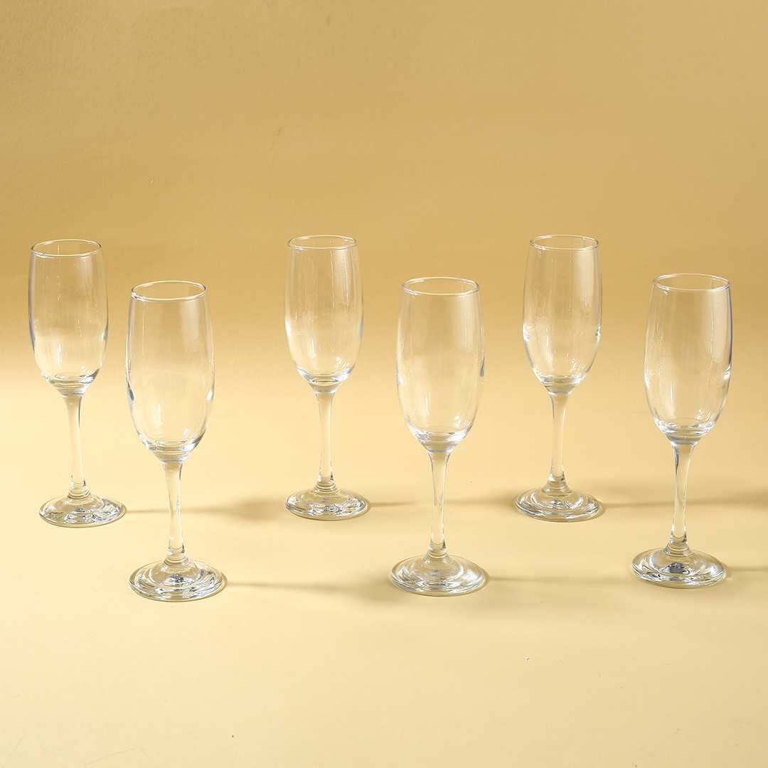 Modena Champagne Flute Glass 190 Ml (Set Of 6) - Image 7