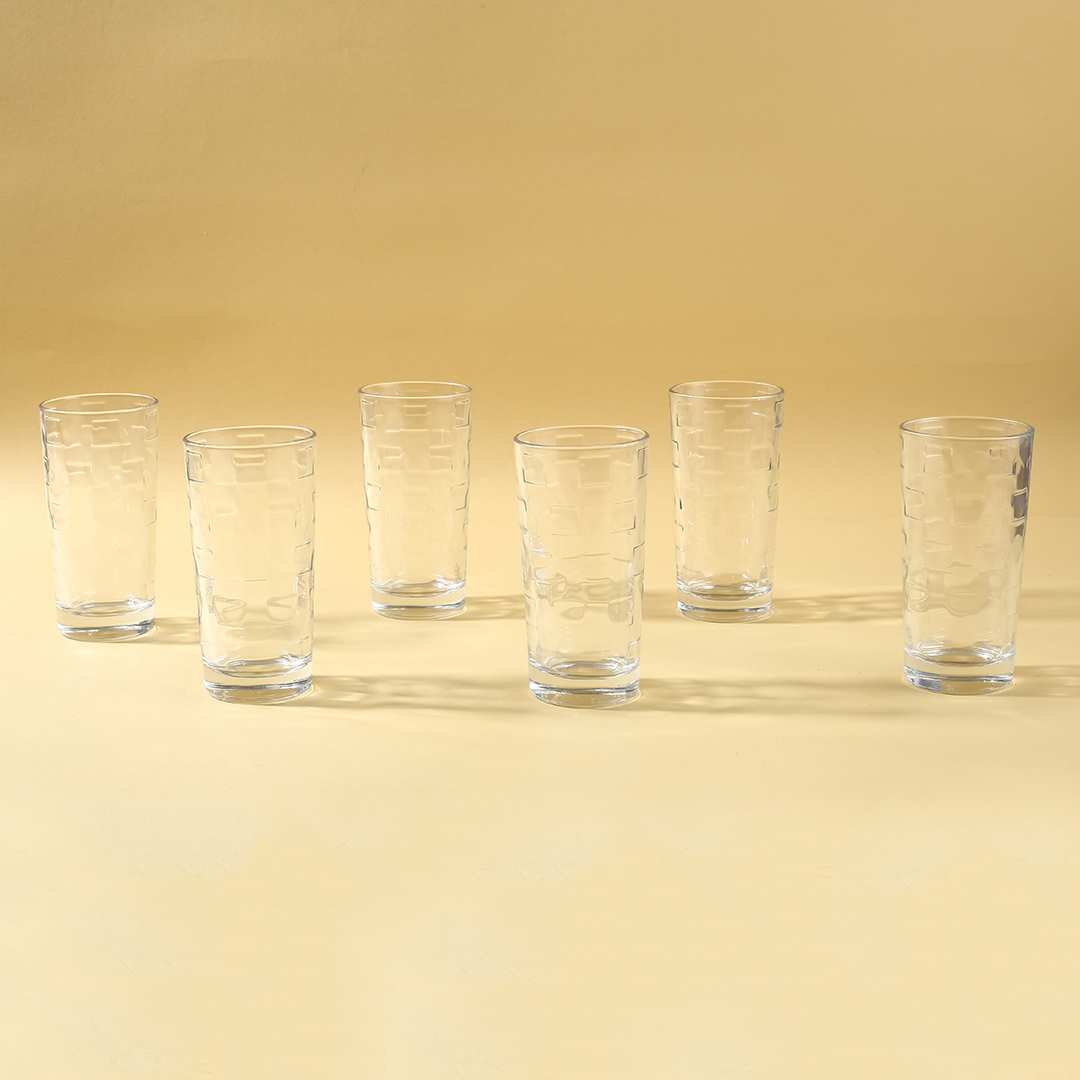 Modena Water Glass Cubes 245 Ml (Set Of 6) - Image 6