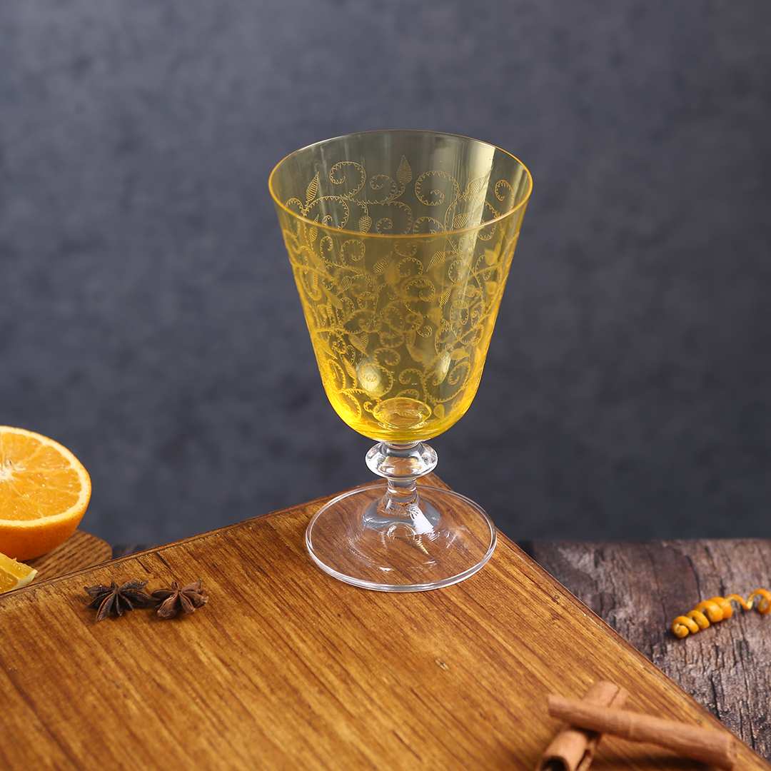 Modena Water Glass Yellow 350 ml (Set of 6) - Image 9