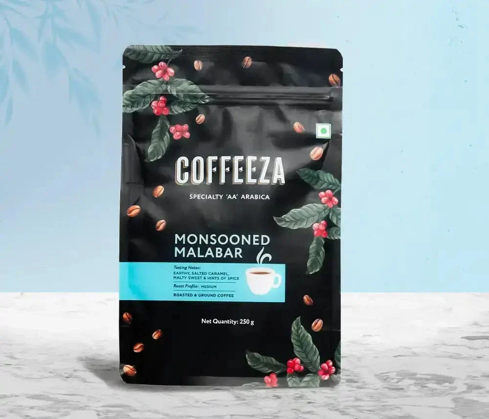 Coffeeza Monsooned Malabar Ground Coffee - AA Arabica Coffee - Image 4