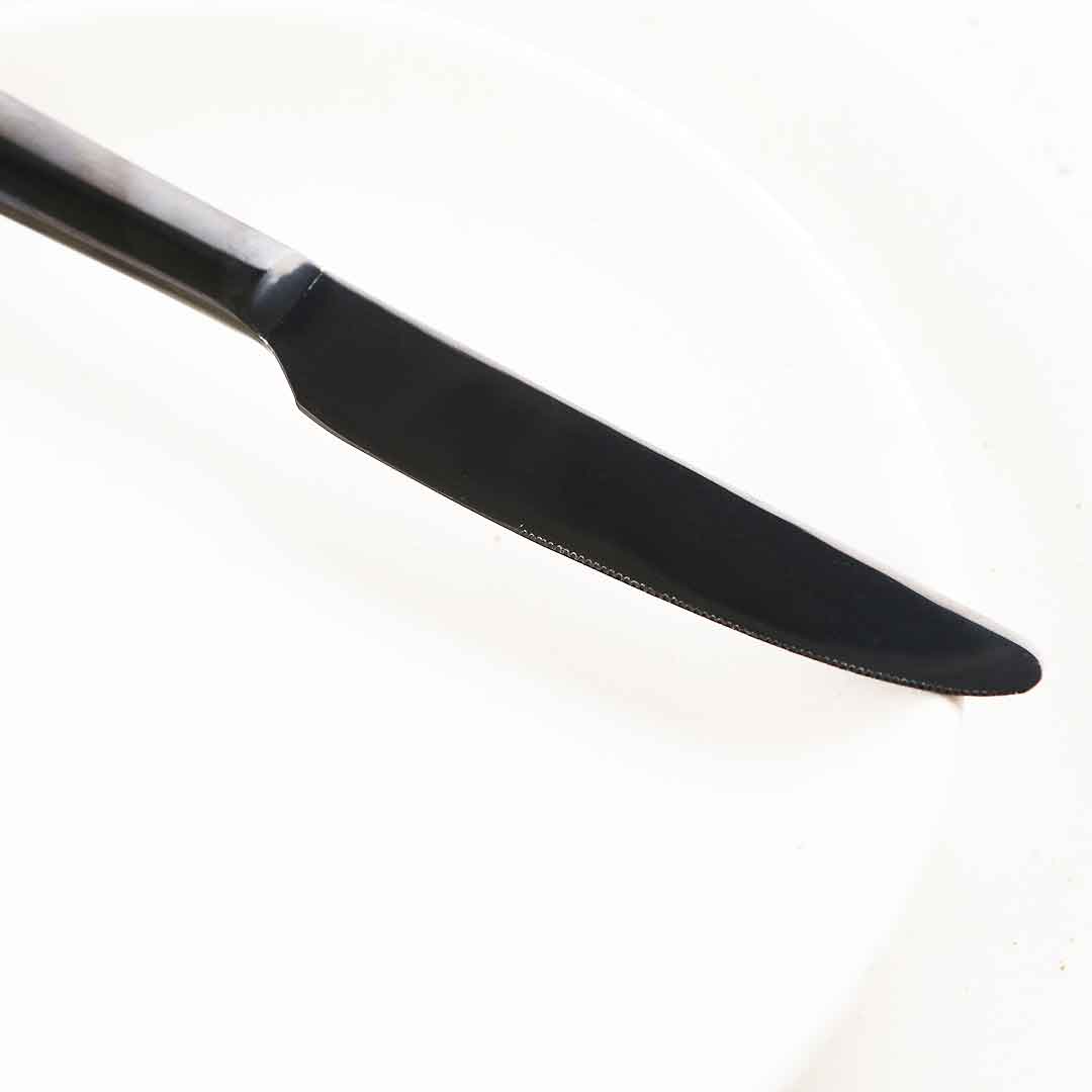 Roma Dinner Knife - Black - Set of 2pcs - Image 4