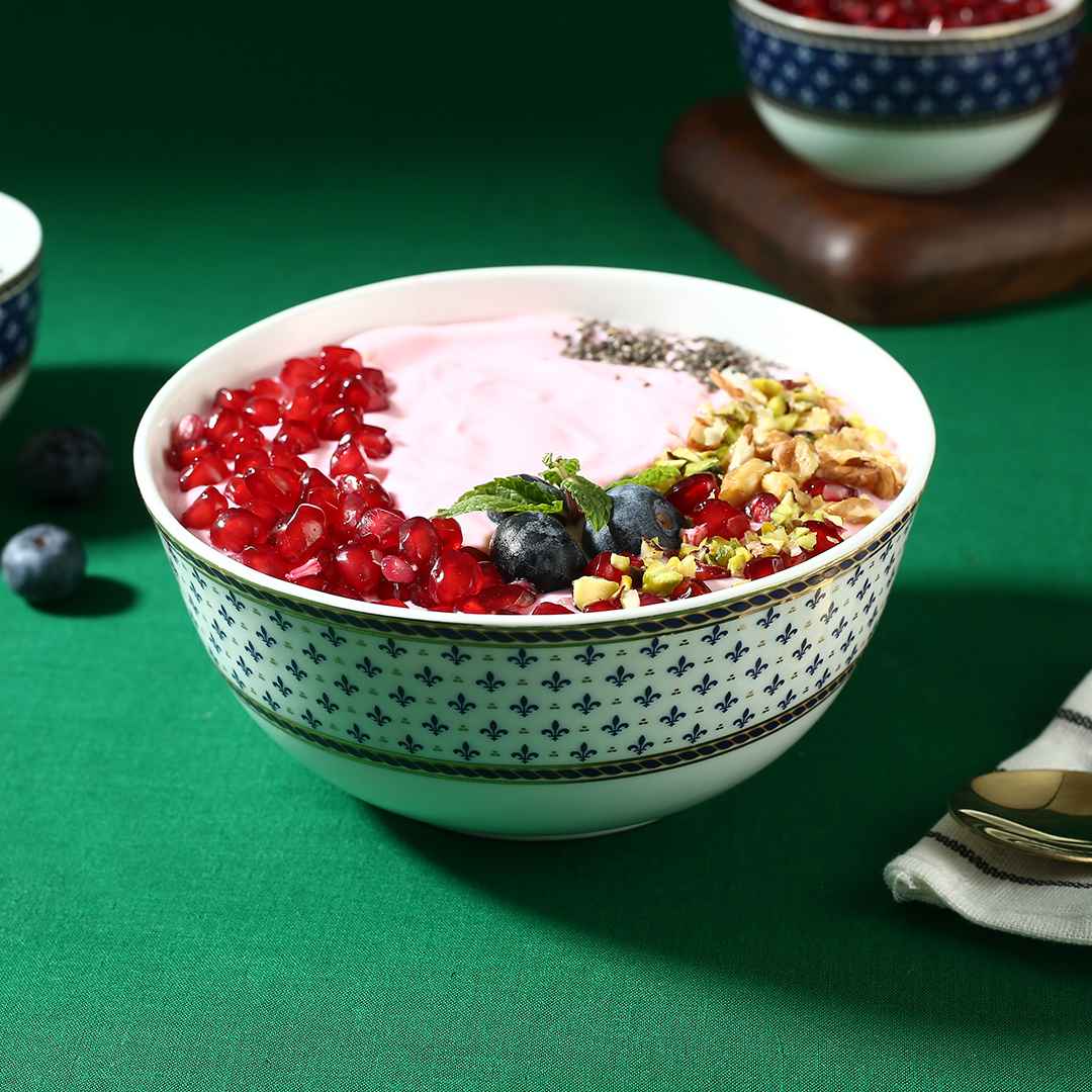 Sicilia Fine Bone China 6" Serving Bowl - Royal Blue - 1 Pc - Image 6