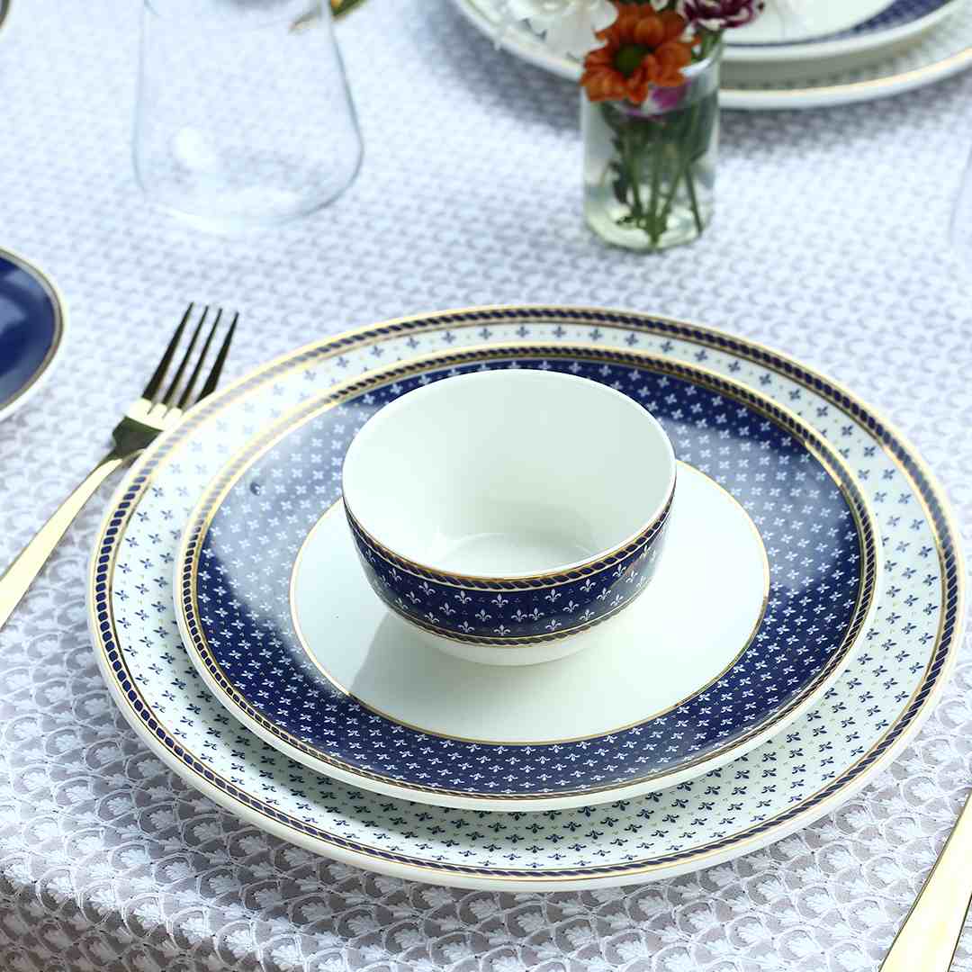 Sicilia Fine Bone China Katori - Royal Blue - Set of 2 Pcs - Image 7