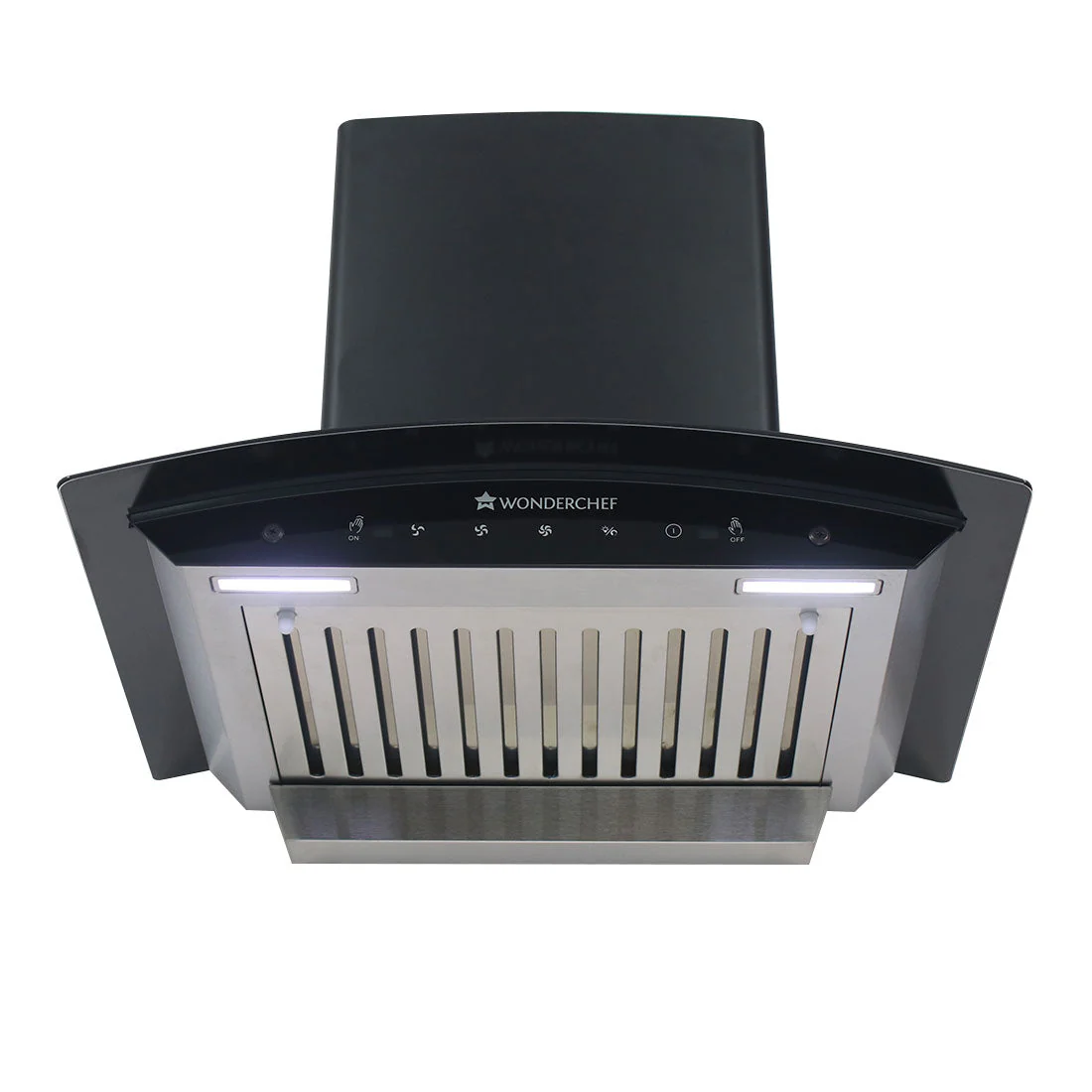 Ultima 60cm 1200 m3/hr Auto Clean Curved Glass Chimney | Baffle Filter | 1200M3/Hr powerful suction | Touch + 3 speed Motion Sensor control | Low Noise | 7 Year Warranty on Motor | 1 Year Comprehensive Warranty on Product | Black - Image 5