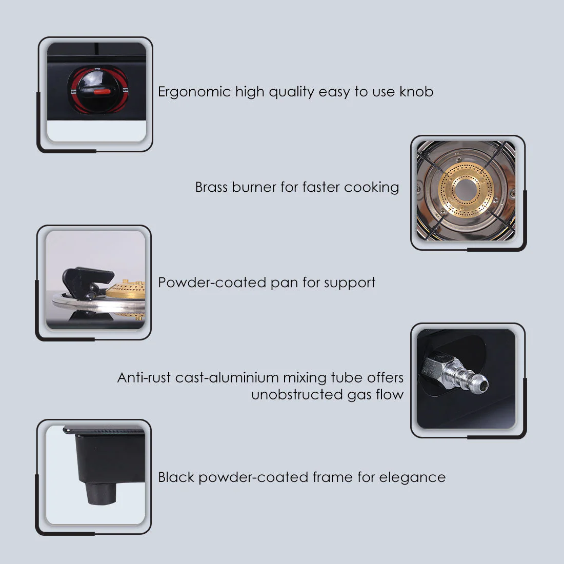 Ultima Glass Single Burner Gas Stove - Image 12