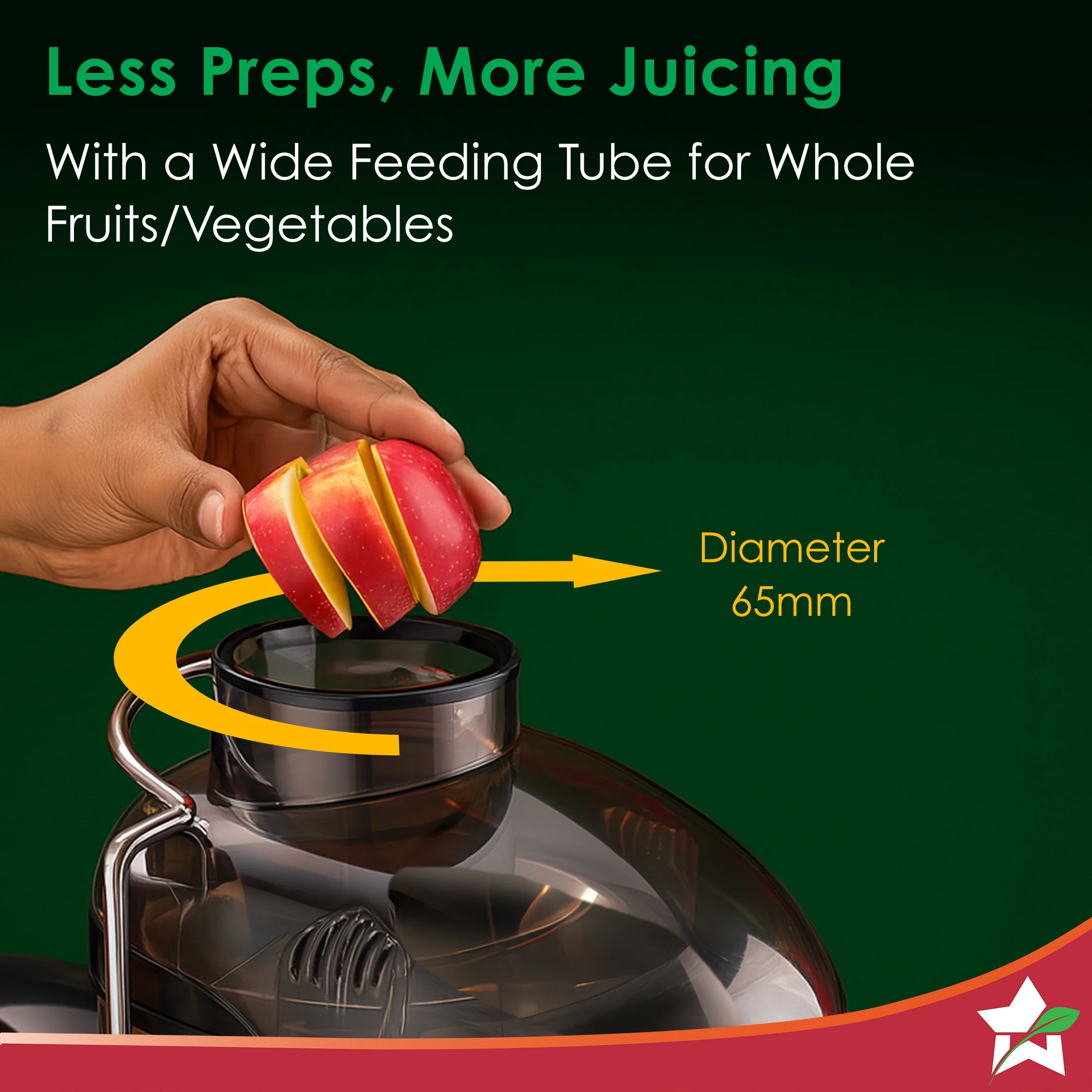 Venezia Centrifugal Juicer for Home | 500W | Fresh Fruit & Vegetable Juice in Seconds | Dual Speed Control | Pulp Separator for Easy Cleaning | Wide Feeding Mouth | 2-Year Warranty - Image 5