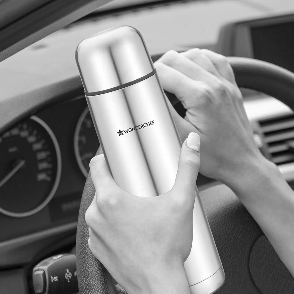 Hot-Bot, 1000ml, Double Wall Stainless Steel Vacuum Insulated Hot and Cold Flask with Travel Pouch, Copper Plated Inner Wall, Spill & Leak Proof, 2 Years Warranty - Image 17