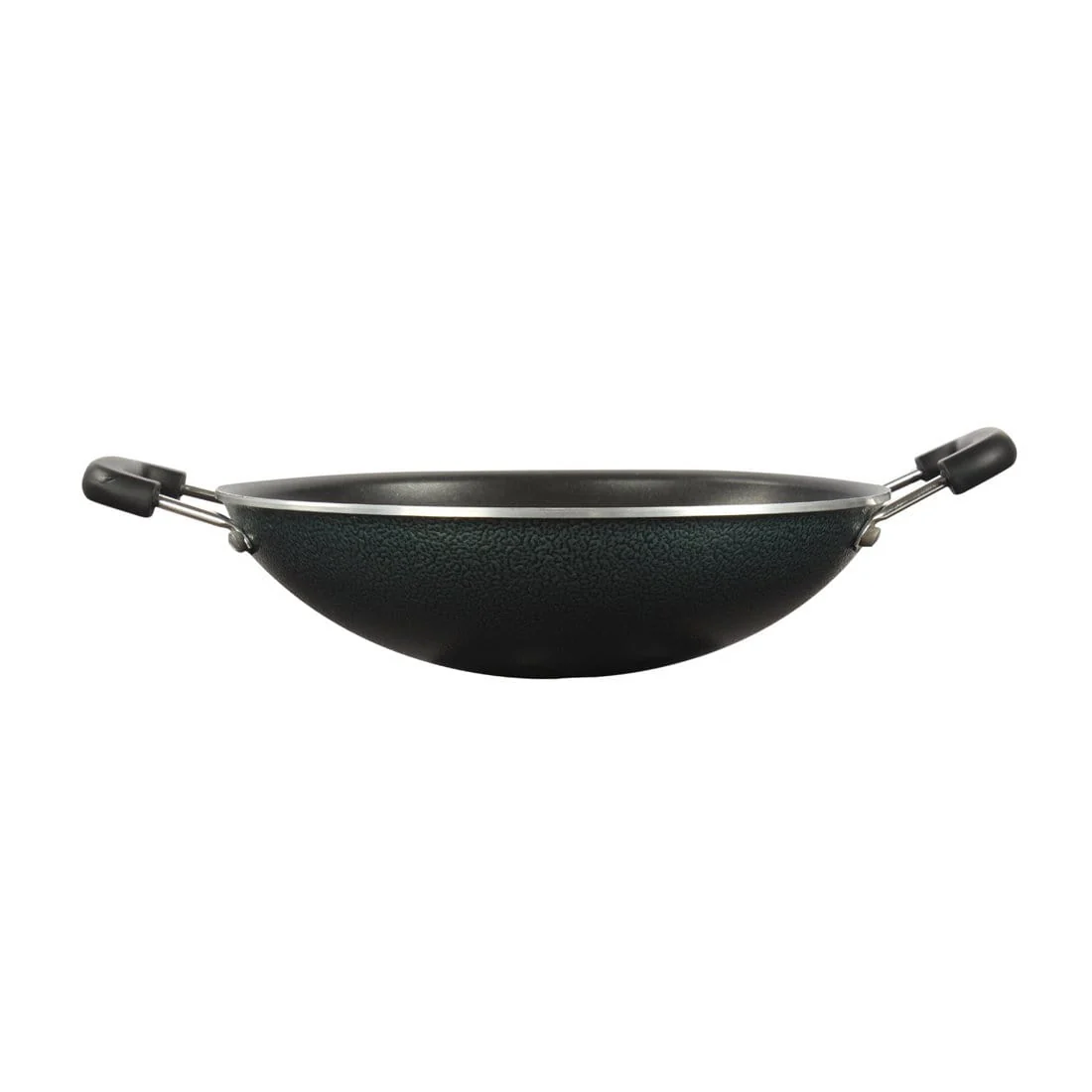 Appachetty Breakfast Pan with Lid | Nonstick Cookware | Appachatty | Chetty Pan | Appam Patra | Round Bottom Kadai | 3mm Thick | Black 22 cm | 1 Year Warranty - Image 4