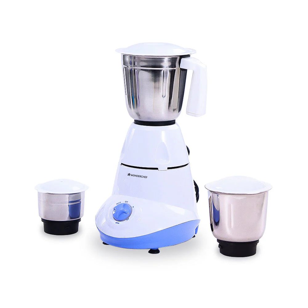 Wonderchef Renewed Capri Mixer Grinder | 750 Watts | 3 Stainless Steel Jars | 1 Year Warranty - Image 3