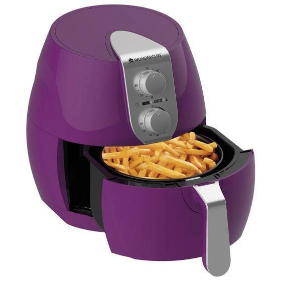 Wonderchef Renewed Prato Air Fryer, 2.2L Capacity Frying Basket, Automatic Shut Down Function,1200W, Purple - Image 4